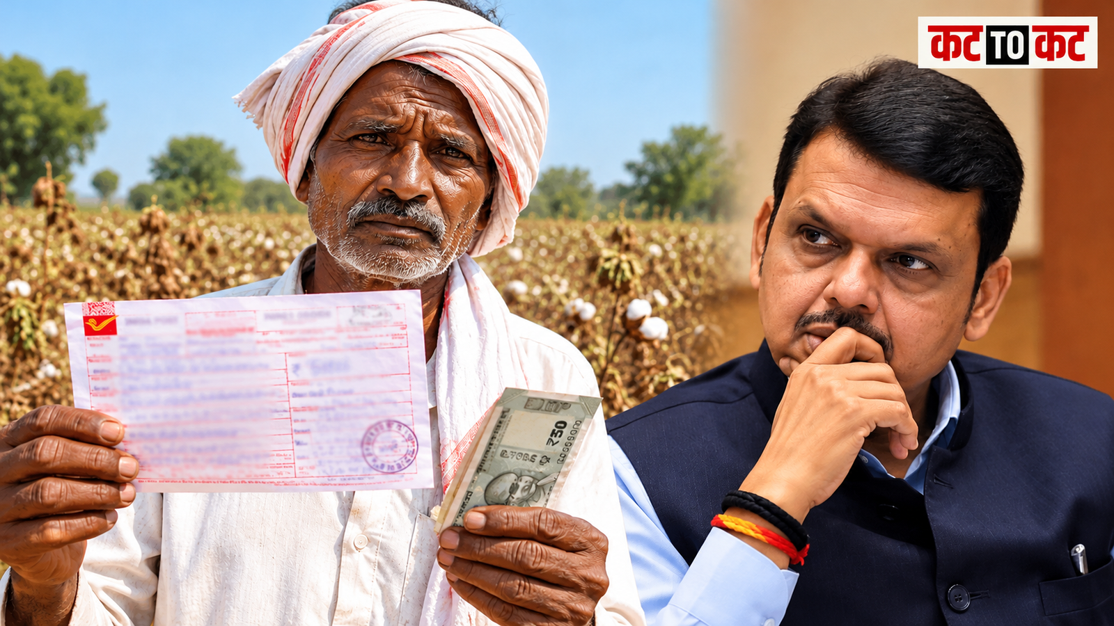 पाच हजारांची मदत नाकारत शेतकऱ्याने मुख्यमंत्र्यांना पाठवले ५१ रुपये!