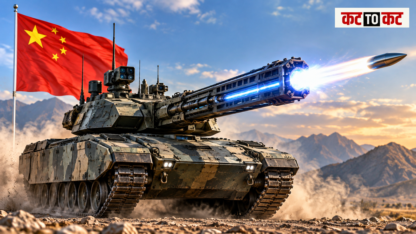 China's proposed nuclear-powered tank with electromagnetic railgun