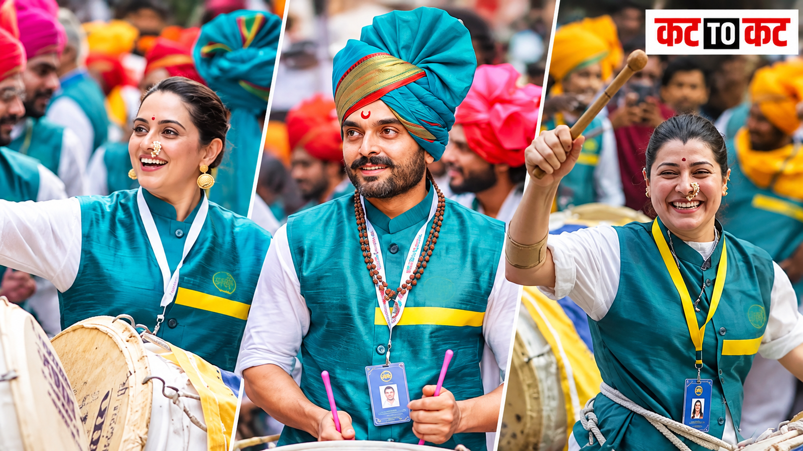 Kalavant Dhol Tasha Pathak artists performing during Ganesh festival