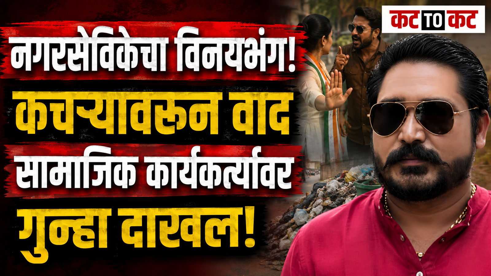 Kolhapur corporator files a molestation and harassment complaint against a social worker following a dispute over garbage management in the ward