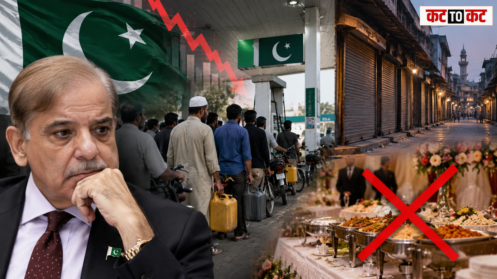 Pakistan fuel crisis and government restrictions on markets vehicles and weddings