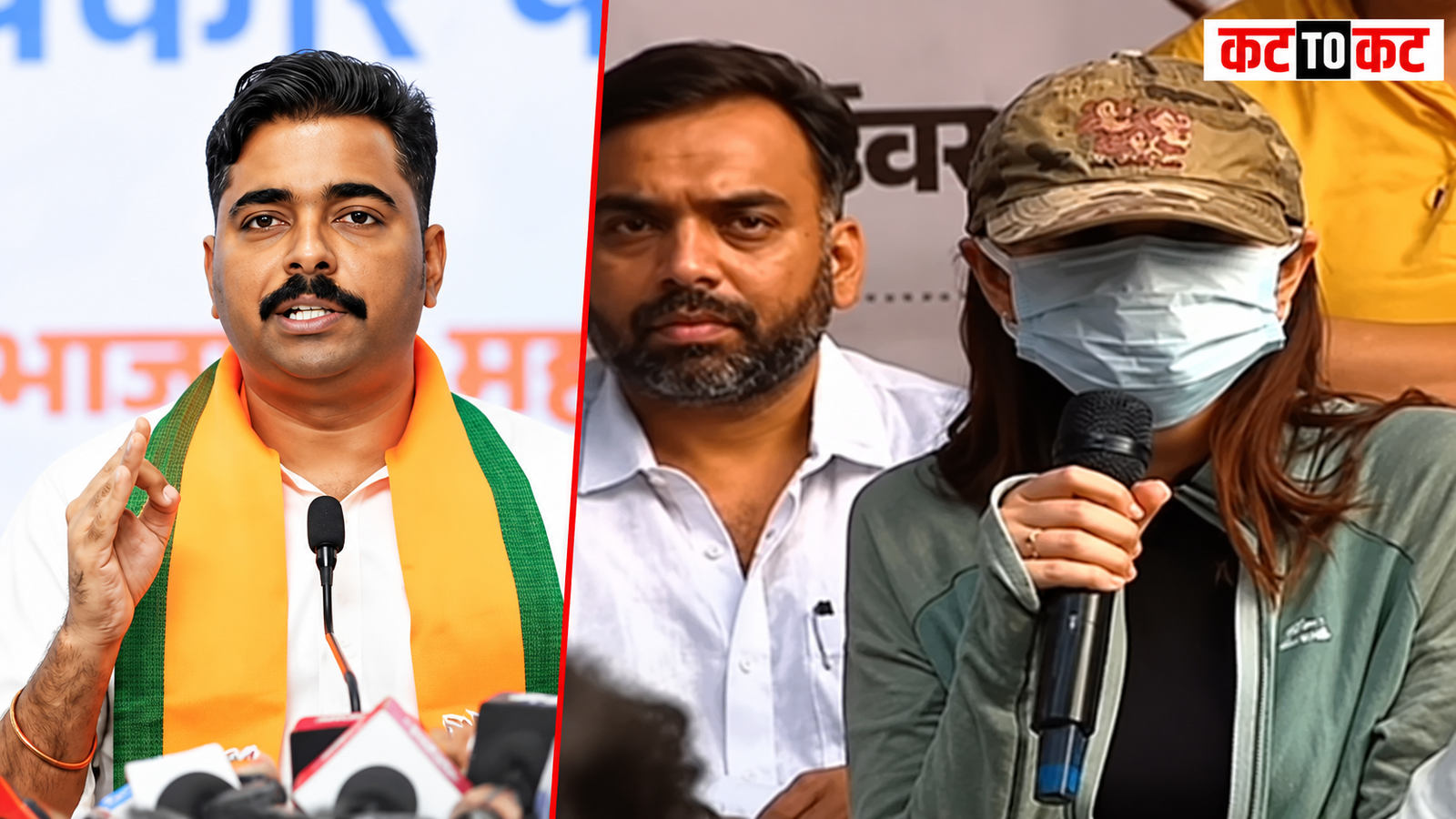 पुणे एमपीएससी आंदोलनातील व्हिडीओप्रकरणी संबंधित तरुणी शिवराज मोरे यांच्यासोबत माध्यमांसमोर