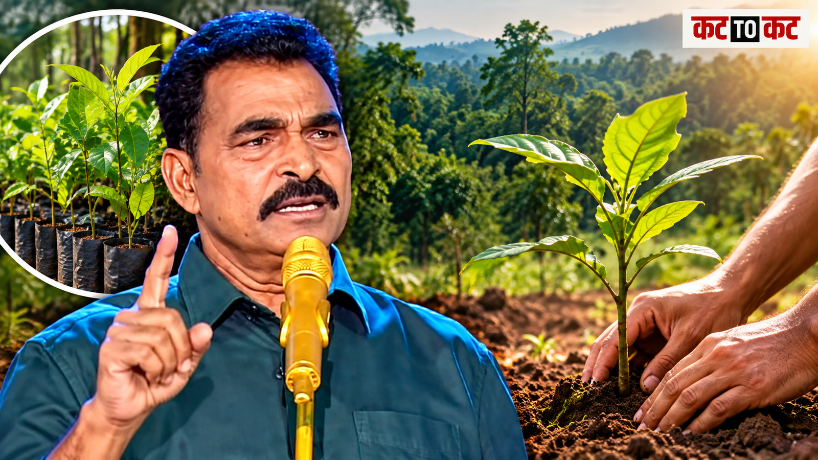Sayaji Shinde speaking about tree plantation and forest conservation