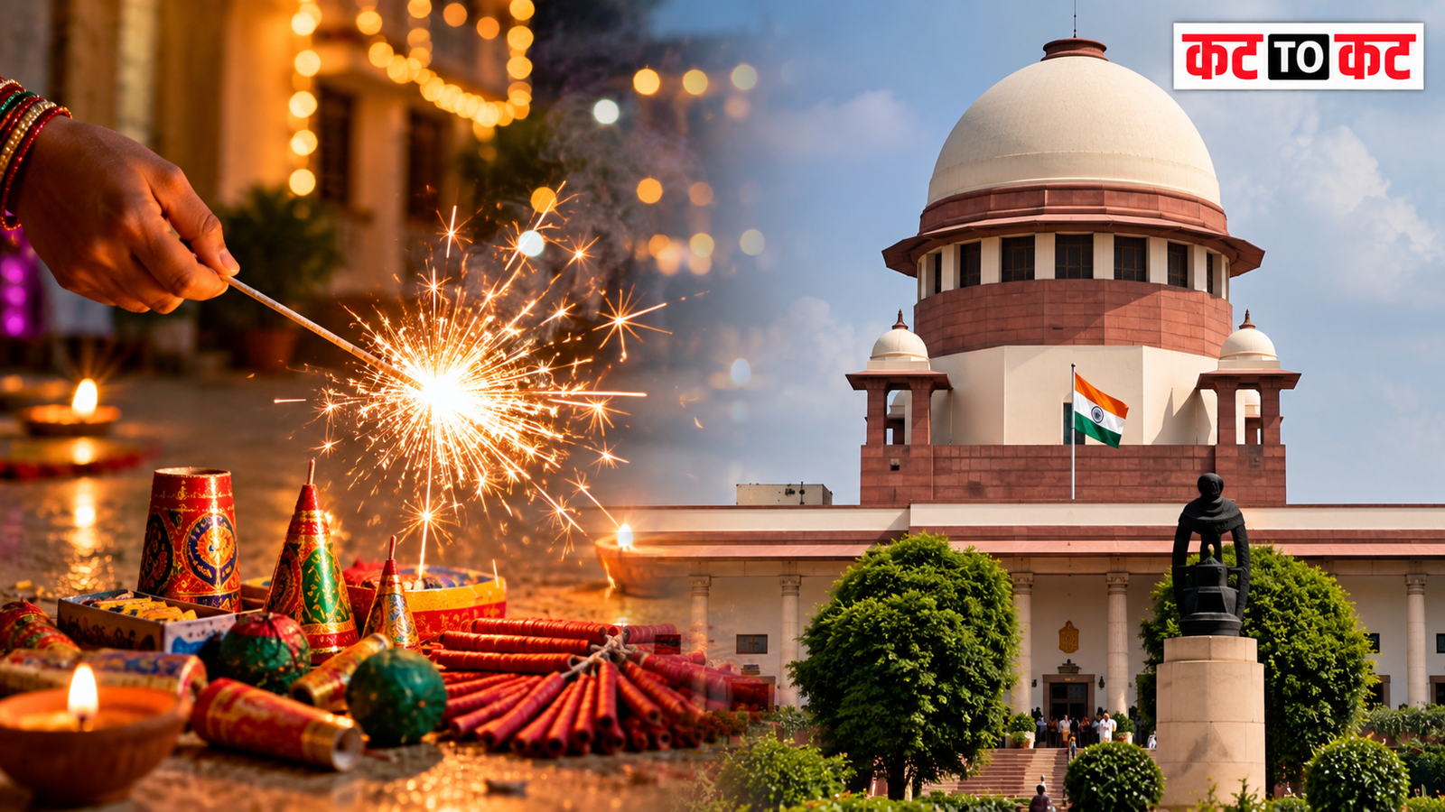 Firecrackers during Diwali with Supreme Court restrictions on timing and green crackers