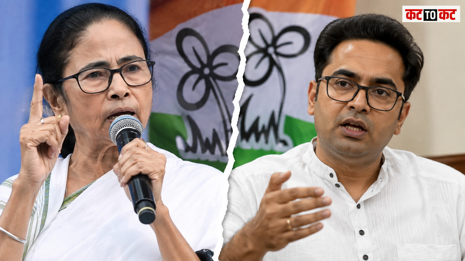 Mamata Banerjee and Ritabrata Roy amid the Trinamool Congress party split
