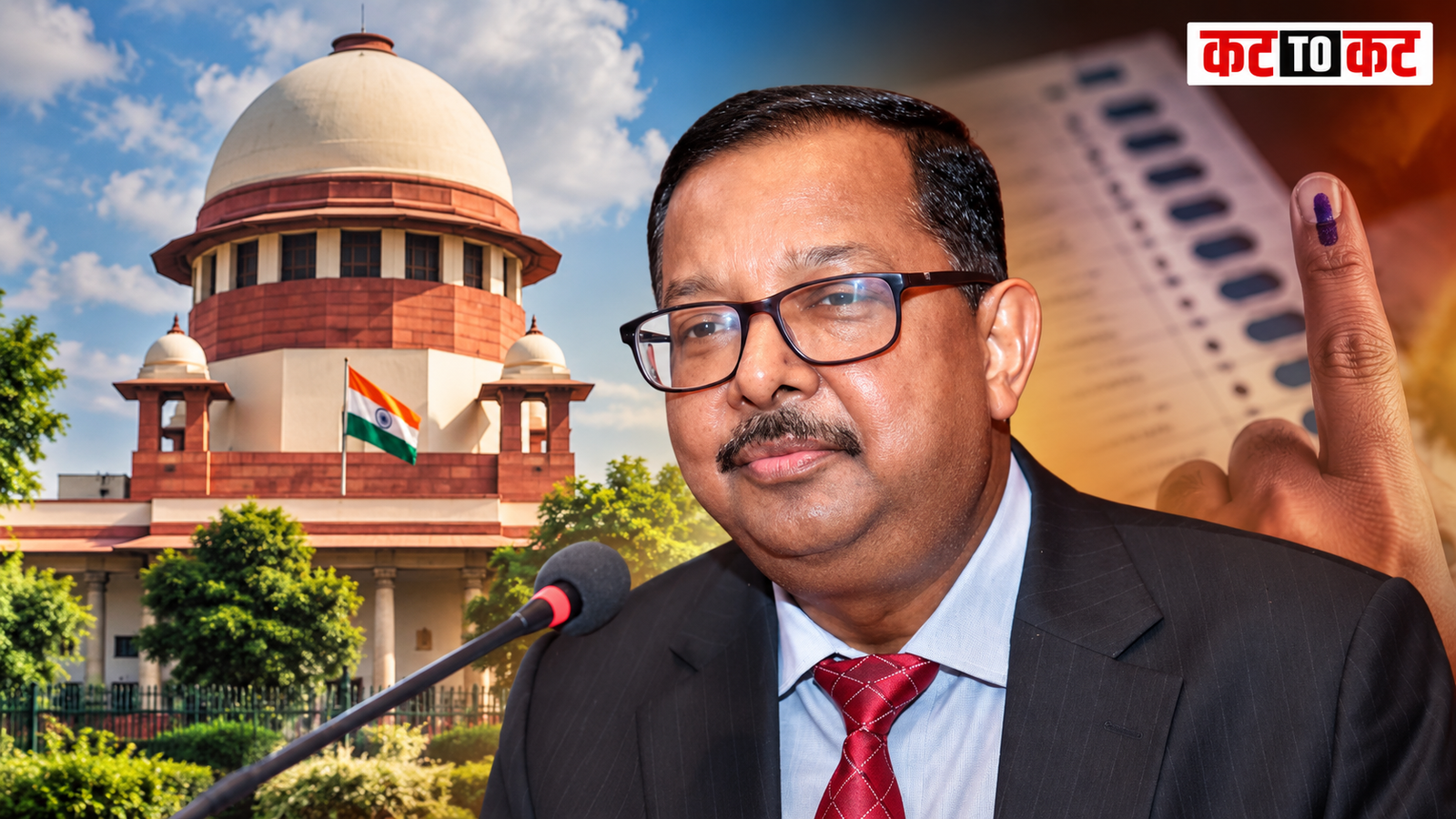 Supreme Court Justice Ujjwal Bhuyan speaking about voting rights and voter list process