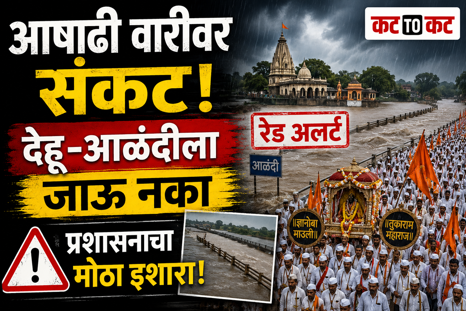 आळंदी-देहूत पूरस्थिती गंभीर! पालखी प्रस्थानाआधी प्रशासनाचा मोठा निर्णय; भाविकांना थेट येऊ नका, पुण्यातूनच सहभागी व्हा