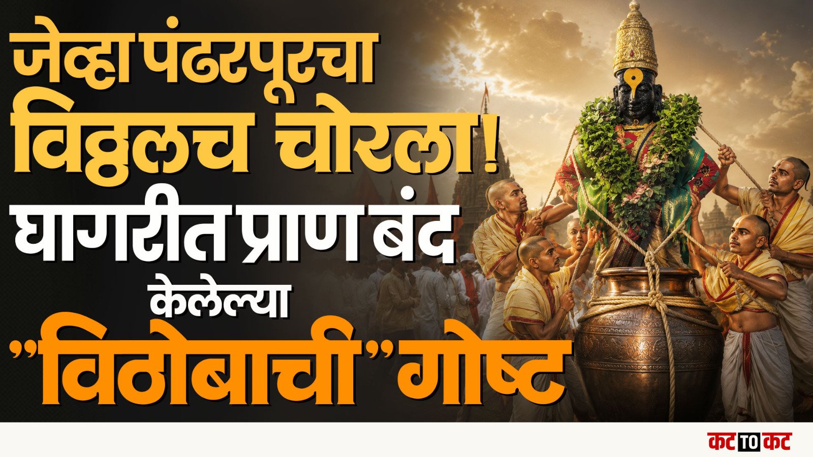 घागर विठोबा चा इतिहास-Pandharpur च मंदिर सर्वांना खुल झालं